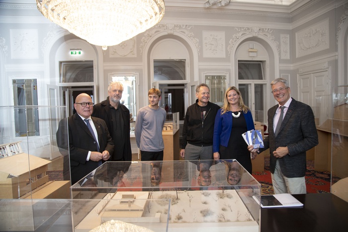 Igor Pucker, Gerhard Maurer, Lukas Vejnik, Walter Grillitsch, Raffaela Lackner und LH Peter Kaiser