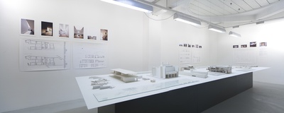 Blick in die Ausstellung "Álvaro Siza: Von der Linie zum Raum" im aut