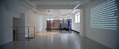 Blick in die Ausstellung "Architektur in Wörtern"