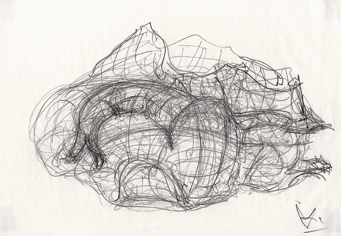 Friedrich Kiesler, Endles House, Skizze