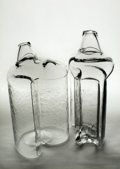 Egon Rainer, Vasenensemble aus Studioglas, Prototyp, o. J.