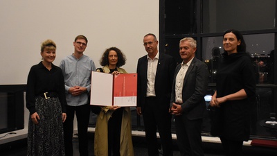 Auszeichnung des Landes Tirol für Neues Bauen 2024 für das Quartier am Raiffeisenplatz in Schwaz von Silvia Boday