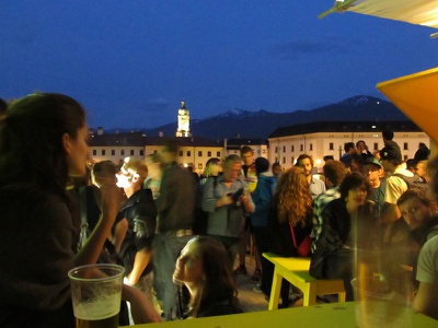 Die stattSTUBE war der zentrale Ort der Architekturtage 2012 in TIrol