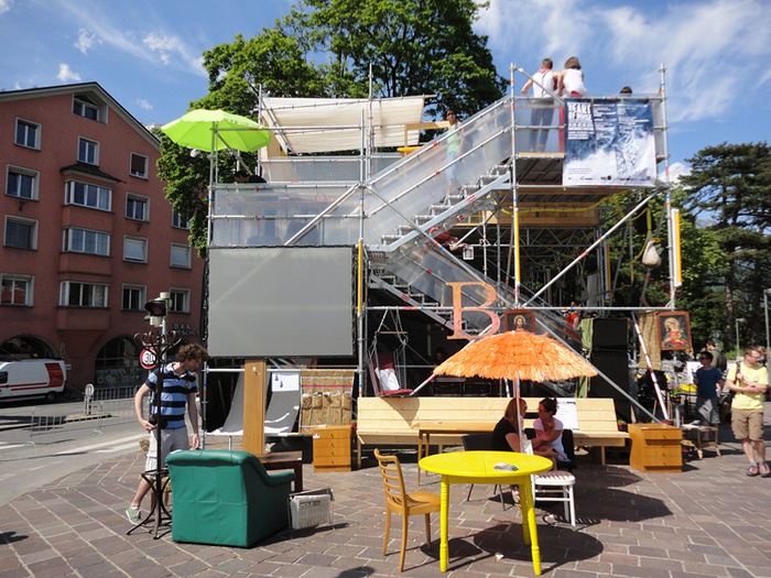 Die stattSTUBE war der zentrale Ort der Architekturtage 2012 in TIrol