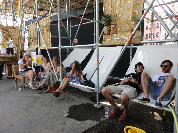 Die stattSTUBE war der zentrale Ort der Architekturtage 2012 in TIrol