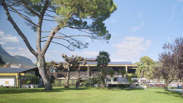 Othmar Barth, Freibad und Restaurant „Gretl am See“, Kaltern, 1969 – 71