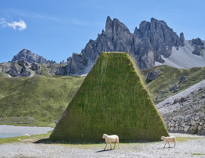 Schutzdamm und Speichersee, Axamer Lizum