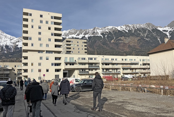 "Vor Ort"-Gespräch bei der Südtiroler Siedlung Pradler Saggen