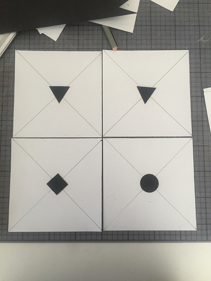 Versuche zur geometrischen Beziehung von primärem und sekundärem System