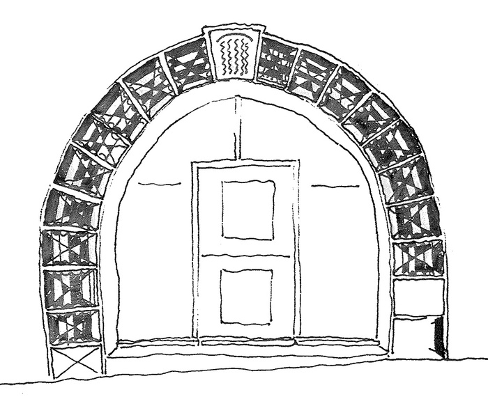 Bogen in Guarda, Skizze