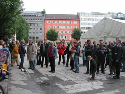 Baustelle Sporthaus Okay mit Wolfgang Pöschl