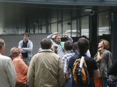 Architektur in Bewegung – Des Bürgers Garten. Führung durch den "Bürgergarten" mit Johann Obermoser Foto © aut. architektur und tirol