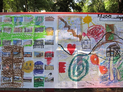 Architektursommerakademie für Kinder und Jugendliche 2013 im Rapoldipark – © aut Architektursommerakademie für Kinder und Jugendliche 2013 im Rapoldipark