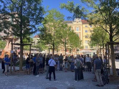 Vor Ort-Gespräch zum neuen Bozner Platz – © aut