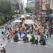 Herald Square, New York City, nach der Transformation durch Gehl Architects