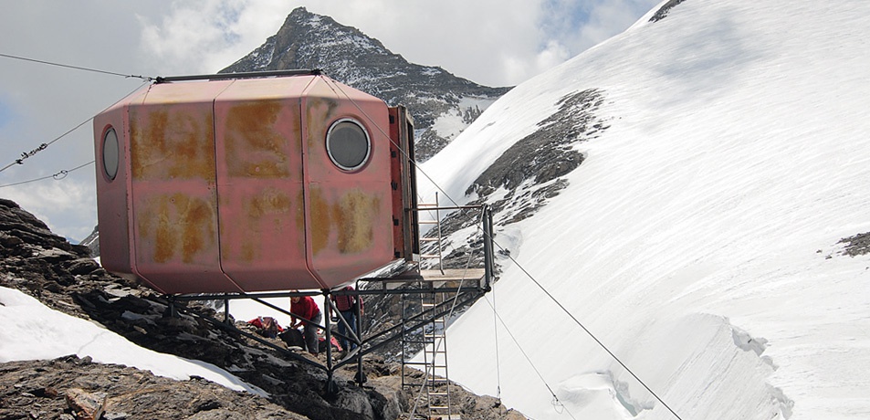 Helmut Ohnmacht, Polybiwak auf der Gruberscharte, 1970 – © Helmut Ohnmacht Helmut Ohnmacht, Polybiwak auf der Gruberscharte, 1970