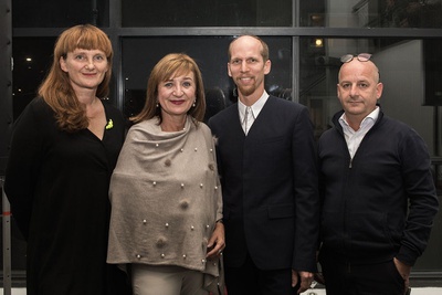 Jurorin Carmen Wiederin, Landesrätin Beate Palfrader, Juror Hannes Mayer, aut-Leiter Arno Ritter