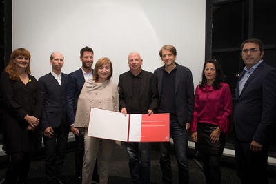 Anerkennung des Landes Tirol für für den Wohnbau f49 in Innsbruck von Michael Kritzinger und wiesflecker-architekten