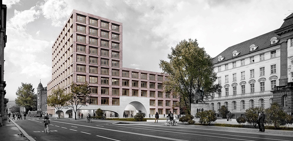 Lehr- und Bürogebäude der Universität Innsbruck, Visualisierung