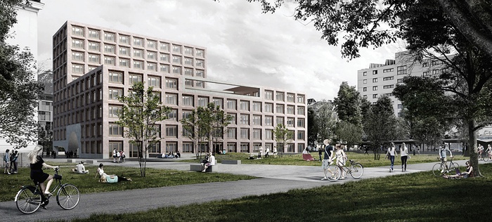 Lehr- und Bürogebäude der Universität Innsbruck, Visualisierung