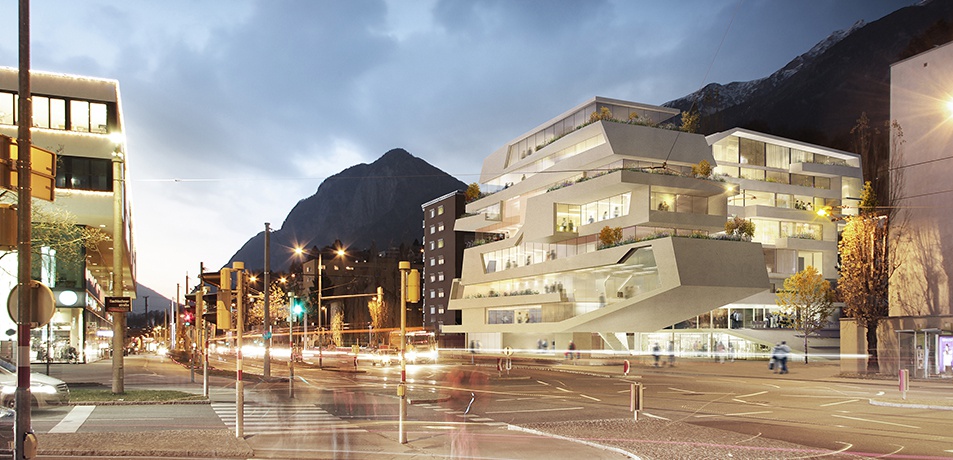 Hybridgebäude Callas, Innsbruck – © rococoon Hybridgebäude Callas, Innsbruck