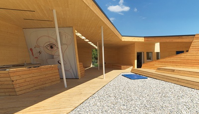 Temporäres Stadtteilzentrum Reichenau