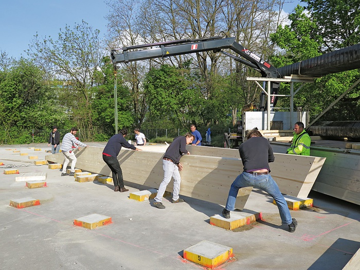 April bis Mai 2015: das bilding entsteht