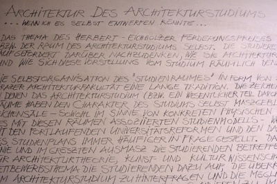 Herbert Eichholzer 1903 – 1943, Förderungspreis für Architektur 2011, Studierendenwettbewerb Herbert Eichholzer 1903 – 1943, Förderungspreis für Architektur 2011, Studierendenwettbewerb