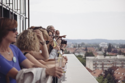 Exkursion „Über den Dächern von Graz“ im Rahmen der Eröffnung des Architektursommers 2015