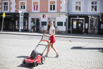 FH JOANNEUM, Studiengang Ausstellungsdesign: EIGENSINNIG, Projekt Wahrmäher, Architektursommer 2018