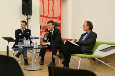 Veranstaltungsreihe „architektur pro+contra“: Wer plant …, Diskussion mit Stadtrat Dr. Martin Panosch; Foto: Jana Breuste