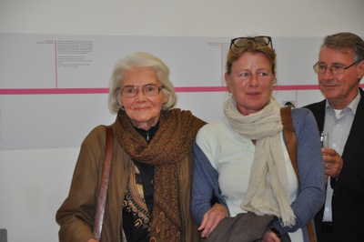 Helma Schimke, Bergsteigerin und Architektin aus Salzburg als Ehrengast bei der Eröffnung der Ausstellung „Architektinnen in Salzburg – eine Spurensuche“ am 17. Oktober 2013; Foto: © Andrea Großschädl