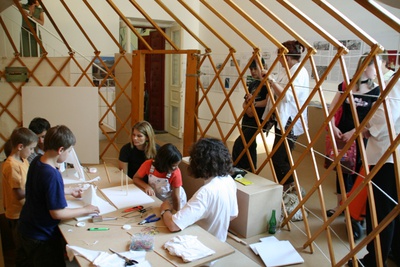 Ausstellung Nomaden im Raum für Architektur