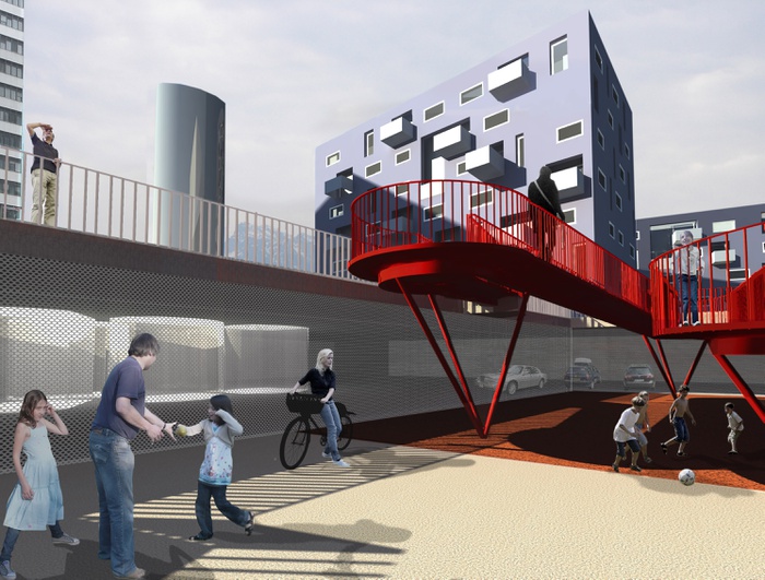 Rendering Stadtwerk Lehen