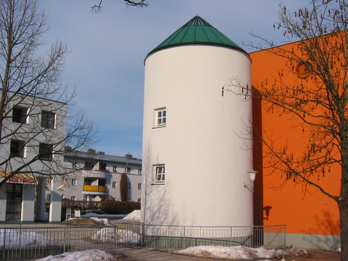 Forellenwegsiedlung Liefering, Architektur: Oswald Matthias Ungers (Masterplan) + diverse Planer, Planungszeit: 1983-1984, Bauzeit: 1887-1990