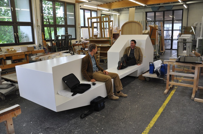 Das Wohn.info.mobil, alpgrün architekten