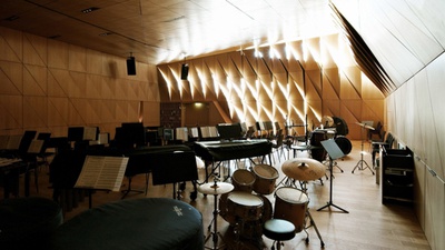 parc architekten - Musikraum - Kulturzentrum Ischgl – © David Schreier parc architekten - Musikraum - Kulturzentrum Ischgl