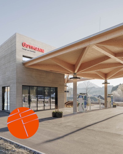 Tankstelle Thalgau (obermoser + partner architekten / Holzbau Appesbacher) – © Moritz Orgler Tankstelle Thalgau (obermoser + partner architekten / Holzbau Appesbacher)