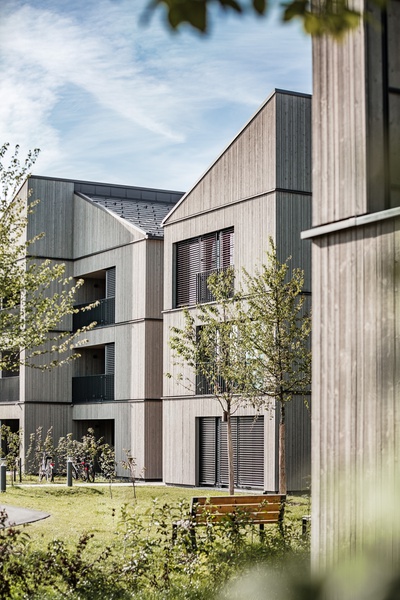 Gefördertes Wohnquartier auf dem Schmucker Areal, Utting am Ammersee – © WWA Architekten/Wolfgang Croce Gefördertes Wohnquartier auf dem Schmucker Areal, Utting am Ammersee