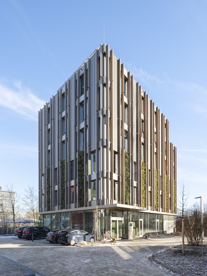 Bürogebäude Woodworks im Omega Büropark, München