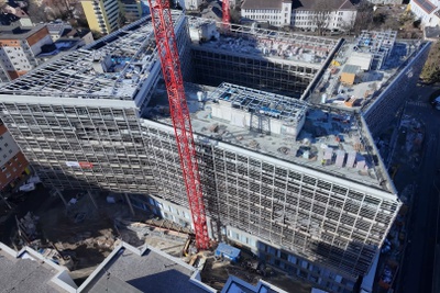 Eindrücke von der LDZ-Baustelle im Rahmen des Medien-Rundgangs am 30. Jänner 2026.