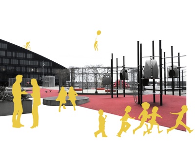 Collage, Platz in Kopenhagen – © Stijn Nagels Collage, Platz in Kopenhagen