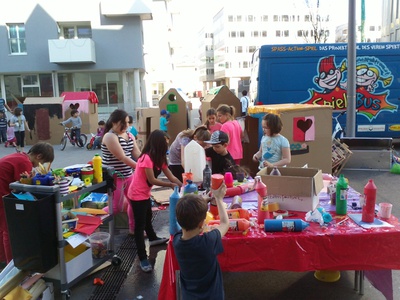 Spielbus, mobiles Angebot für Kinder – © Verein Spektrum Spielbus, mobiles Angebot für Kinder