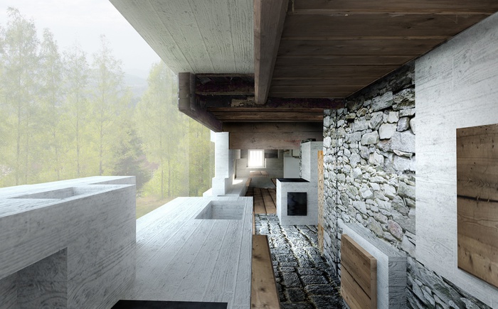 Haus am Schedlberg, Küche, Arch. Peter Haimerl