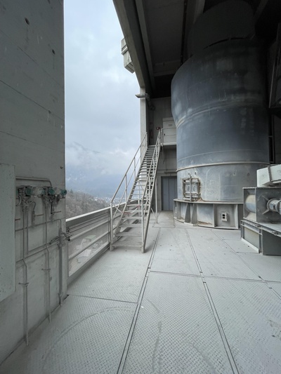 Begehung des Wärmetauschers