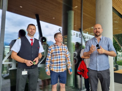 Talstation der Schafbergbahn, Eingang