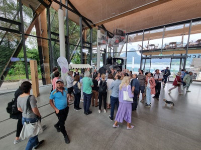 Talstation der Schafbergbahn, Besucherhalle