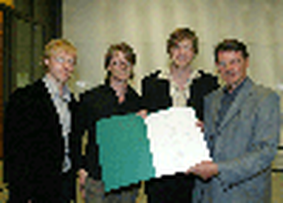 Gert Wittfeld bei der Urkundenübergabe