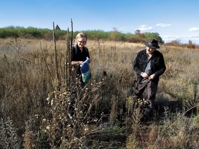Lois und Franziska Weinberger, Feldarbeit Waldviertel, 2006