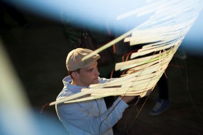 LUFTWURZLER - EINE INSTALLATION MIT BAMBUS – von Anna Rubin